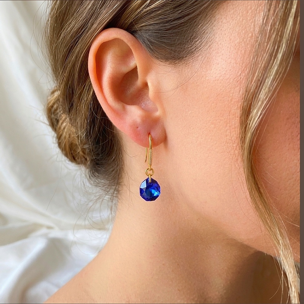 Boucles d'oreilles "BLEUETTE" <br> – Image 4