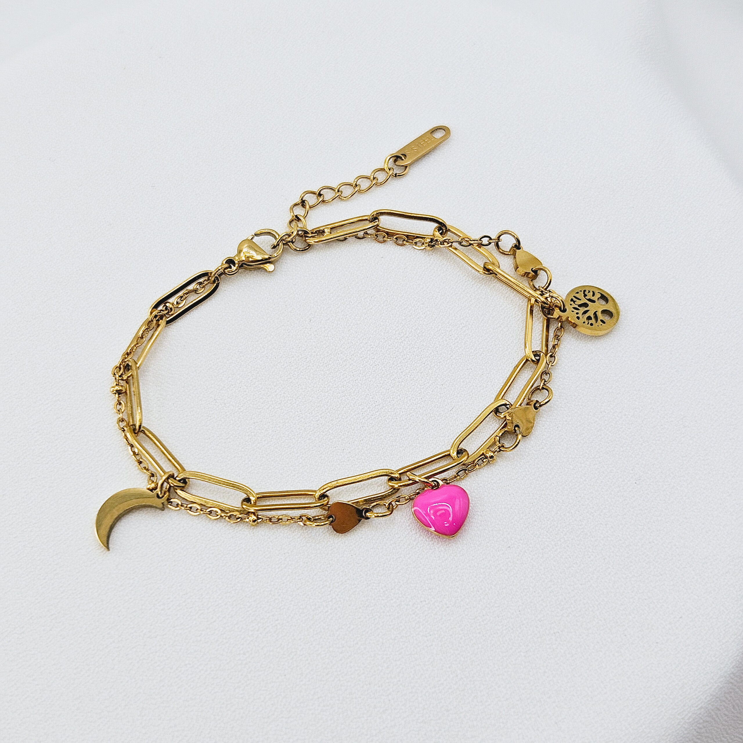 Bracelet "Cœur" avec breloques – Image 3