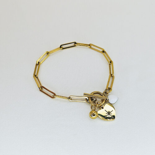 Bracelet "Cœur Blanc"