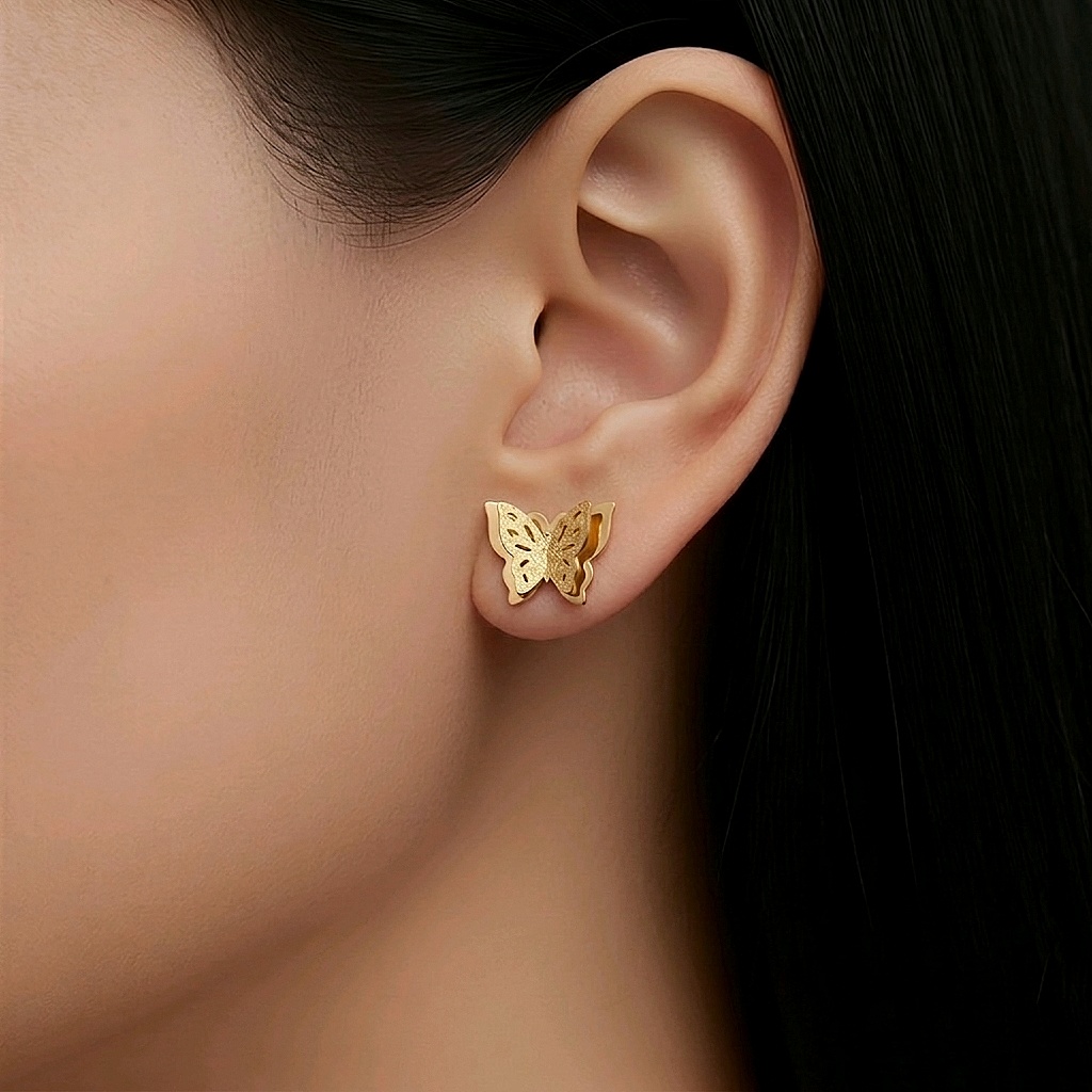 Boucles d’Oreilles "Papillon d'Or" – Image 6
