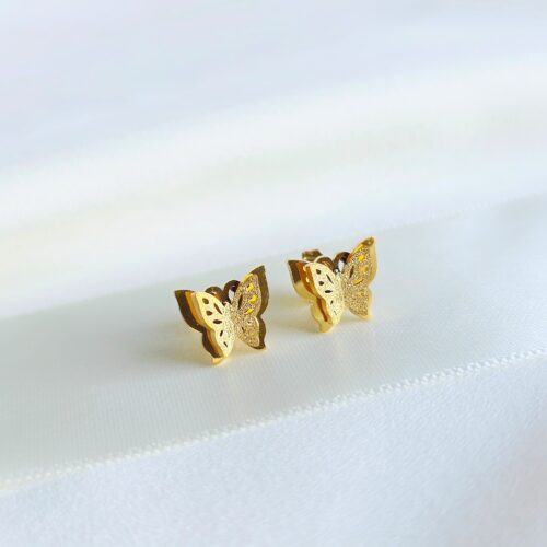 Boucles d’Oreilles "Papillon d'Or"